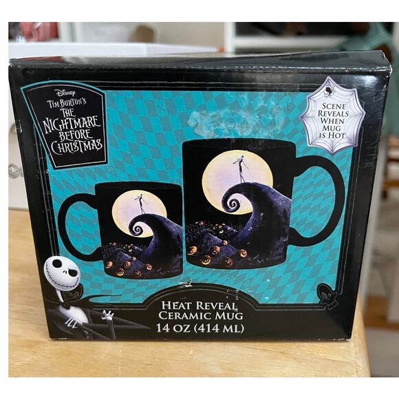 Disney Tim Burton Heat Reveal Coffee Mug The Nightmare Before Christmas New - Picture 6 of 7